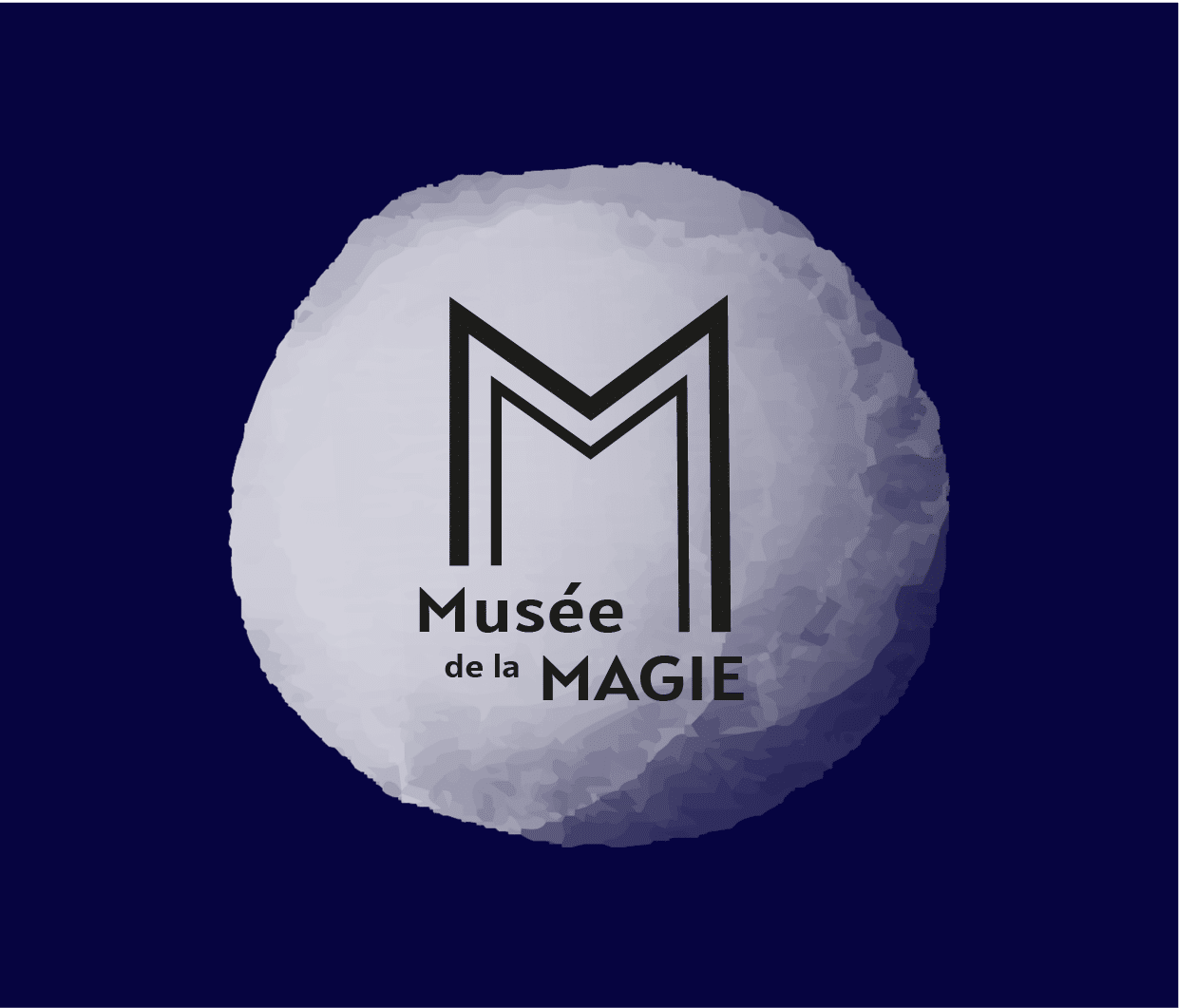 Logo blanc du Musée de la magie